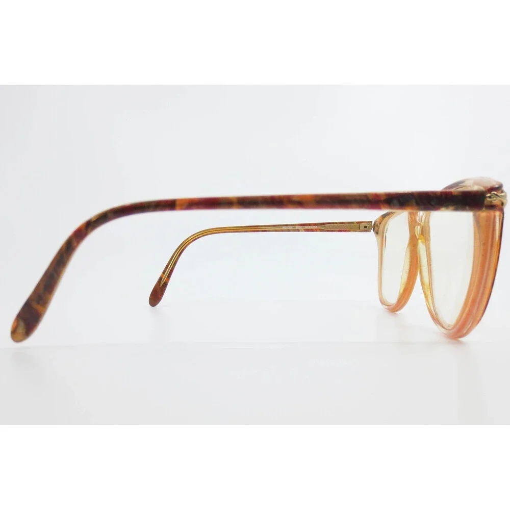 Monet MT-28 BRN Marine Eyeglasses Brown Tortoise Oversized Round Frames Gold
